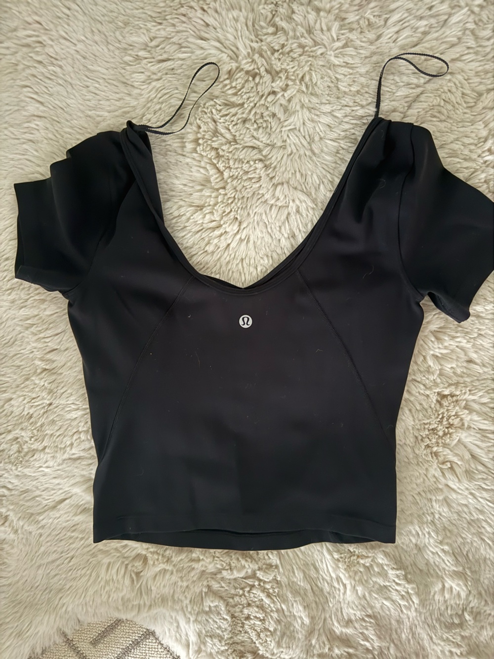 lululemon athletica Align Black Short Sleeve Scoop Athletic Top
